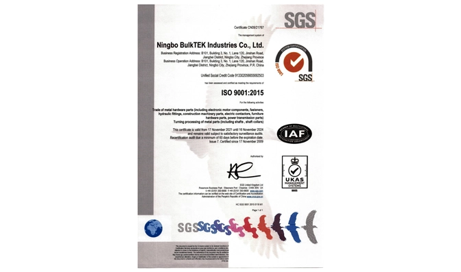 ISO 9001 Quality System